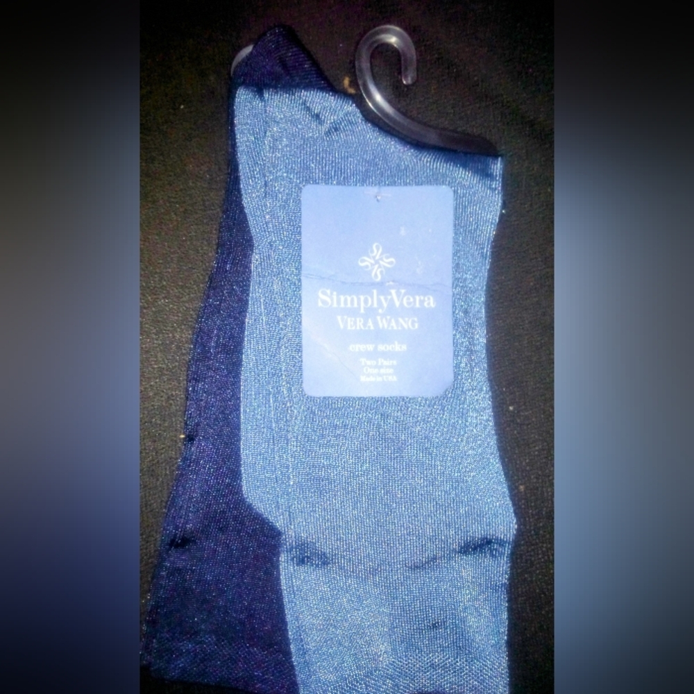 Vera Wang Blue lustre Socks